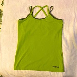 Marmot Erin strapped tank top, built in shelf bra